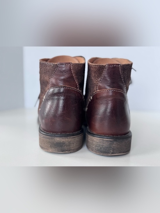 Bed Stu Dreck Brown Leather Lace Up Casual Dress Boot Shoes Men\'s Size 9 main image 2